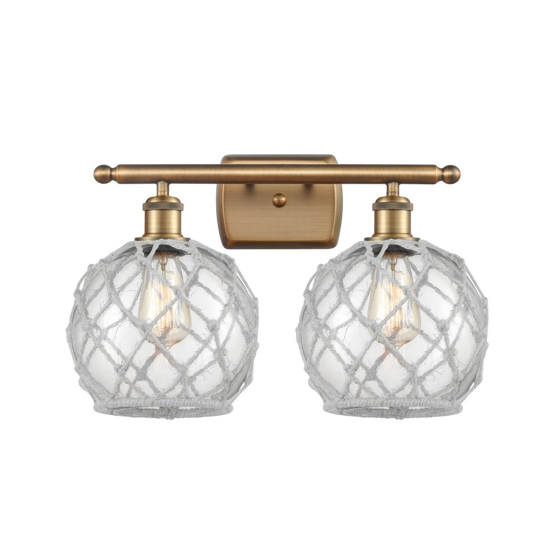 Innovations Ballston 516-2W-BB-G122-8RW Bath Vanity Light 16 in. wide - Brushed Brass