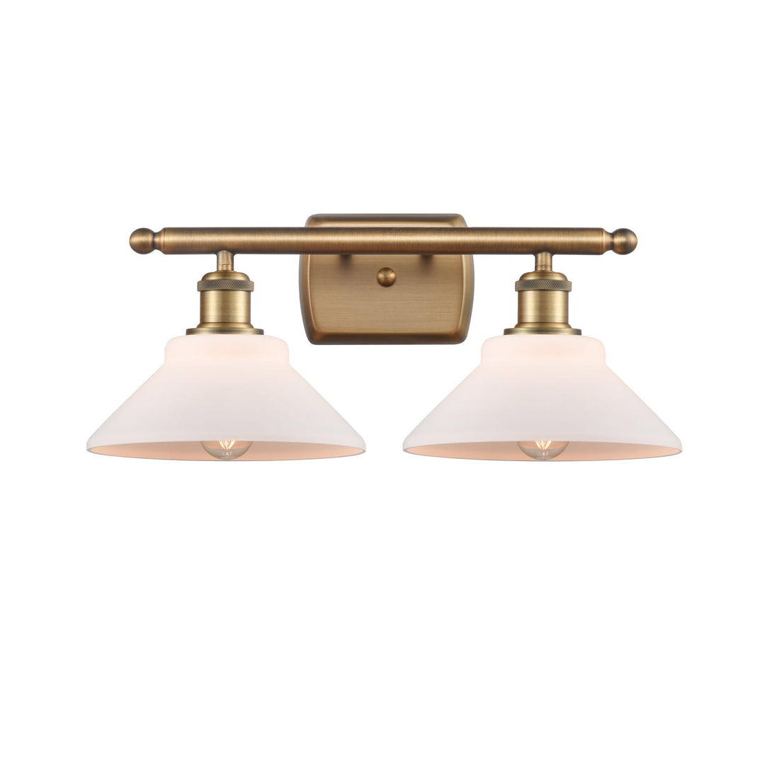 Innovations Ballston 516-2W-BB-G131 Bath Vanity Light 18 in. wide - Brushed Brass