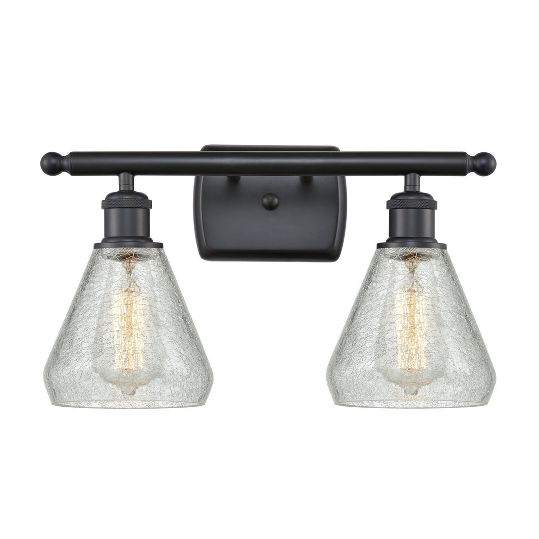 Innovations Ballston 516-2W-BK-G275 Bath Vanity Light 16 in. wide - Matte Black