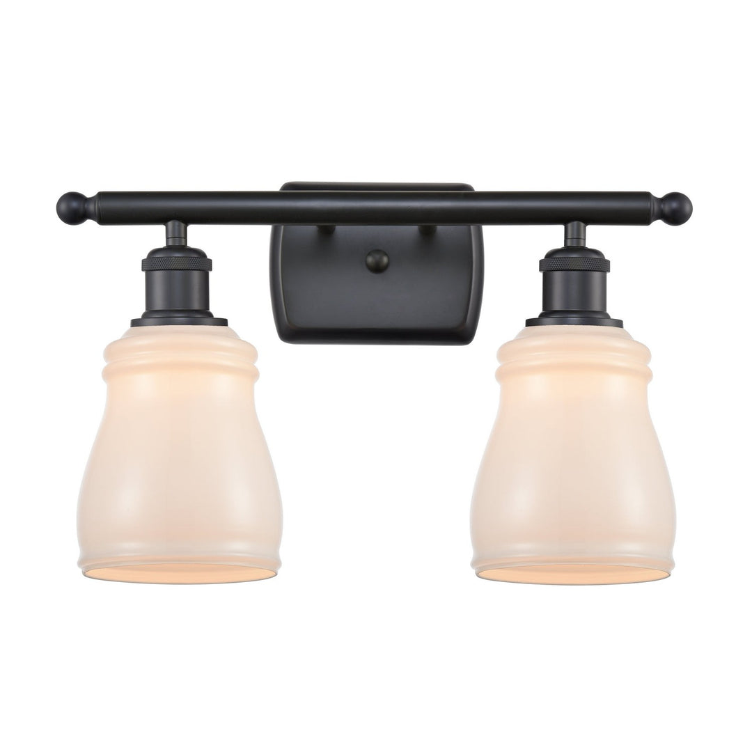 Innovations Ballston 516-2W-BK-G391 Bath Vanity Light 16 in. wide - Matte Black