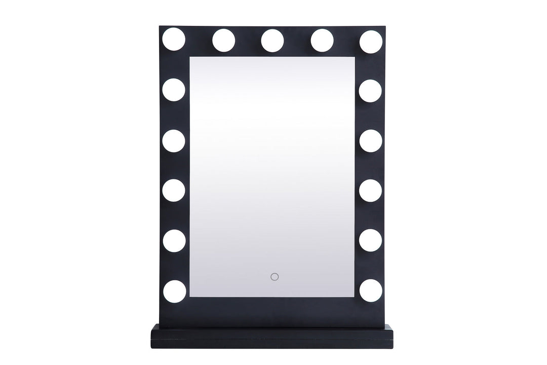 Elegant Lighting MRE32432BK  Brenda Mirror Black