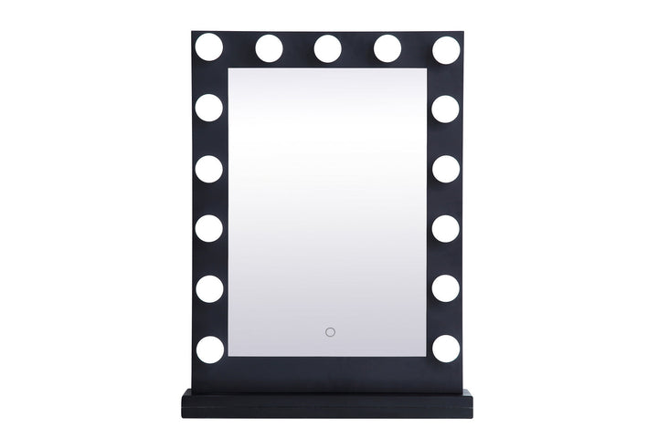 Elegant Lighting MRE32432BK  Brenda Mirror Black