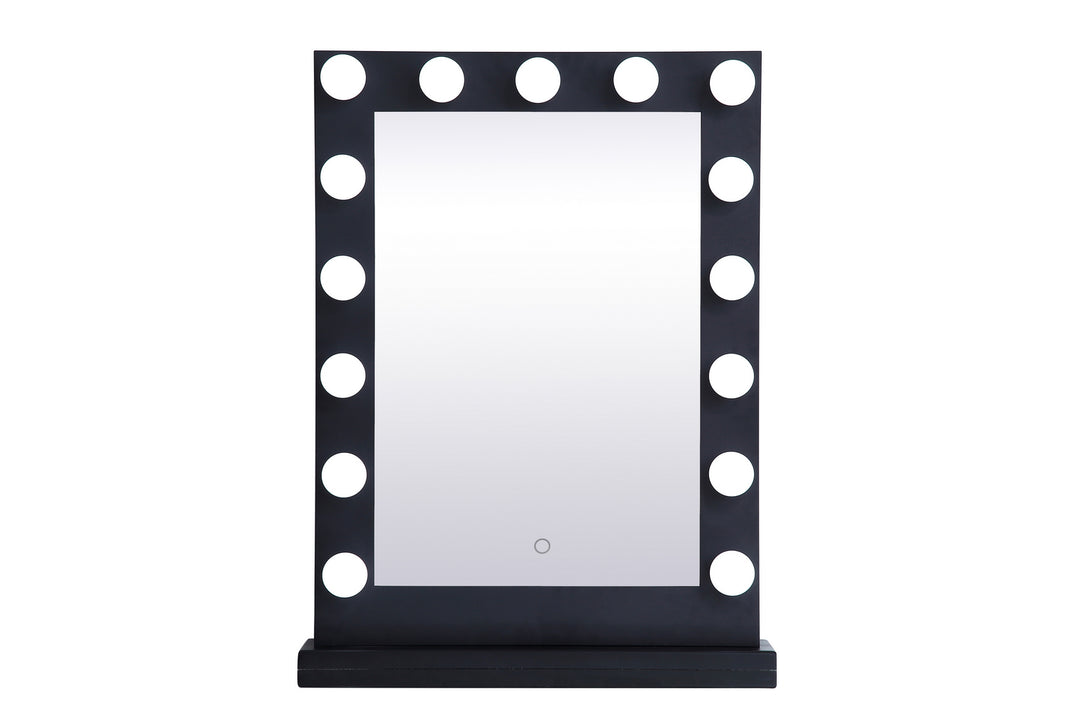 Elegant Lighting MRE32432BK  Brenda Mirror Black