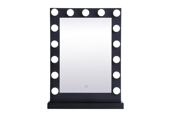 Elegant Lighting MRE32432BK  Brenda Mirror Black