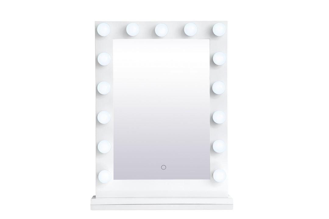 Elegant Lighting MRE32432WH  Brenda Mirror White