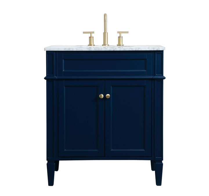 Elegant Lighting VF12530BL  Park Avenue Plumbing Blue