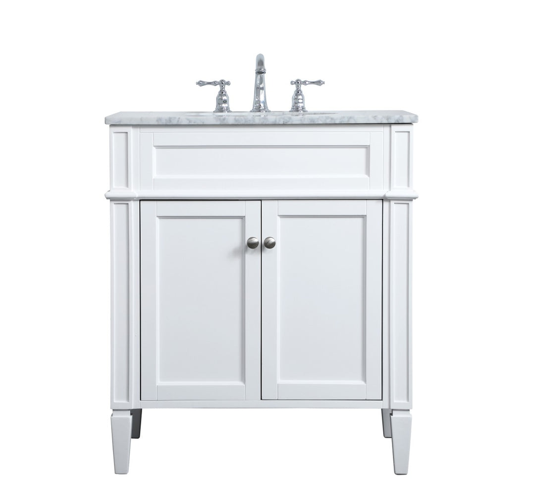 Elegant Lighting VF12530WH  Park Avenue Plumbing White