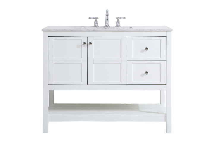 Elegant Lighting VF16542WH Thalen Single Bathroom Vanity Plumbing White