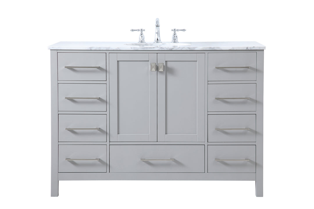 Elegant Lighting VF18948GR Erina Single Bathroom Vanity Plumbing Gray