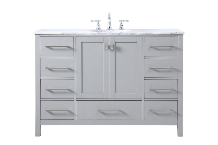 Elegant Lighting VF18948GR Erina Single Bathroom Vanity Plumbing Gray