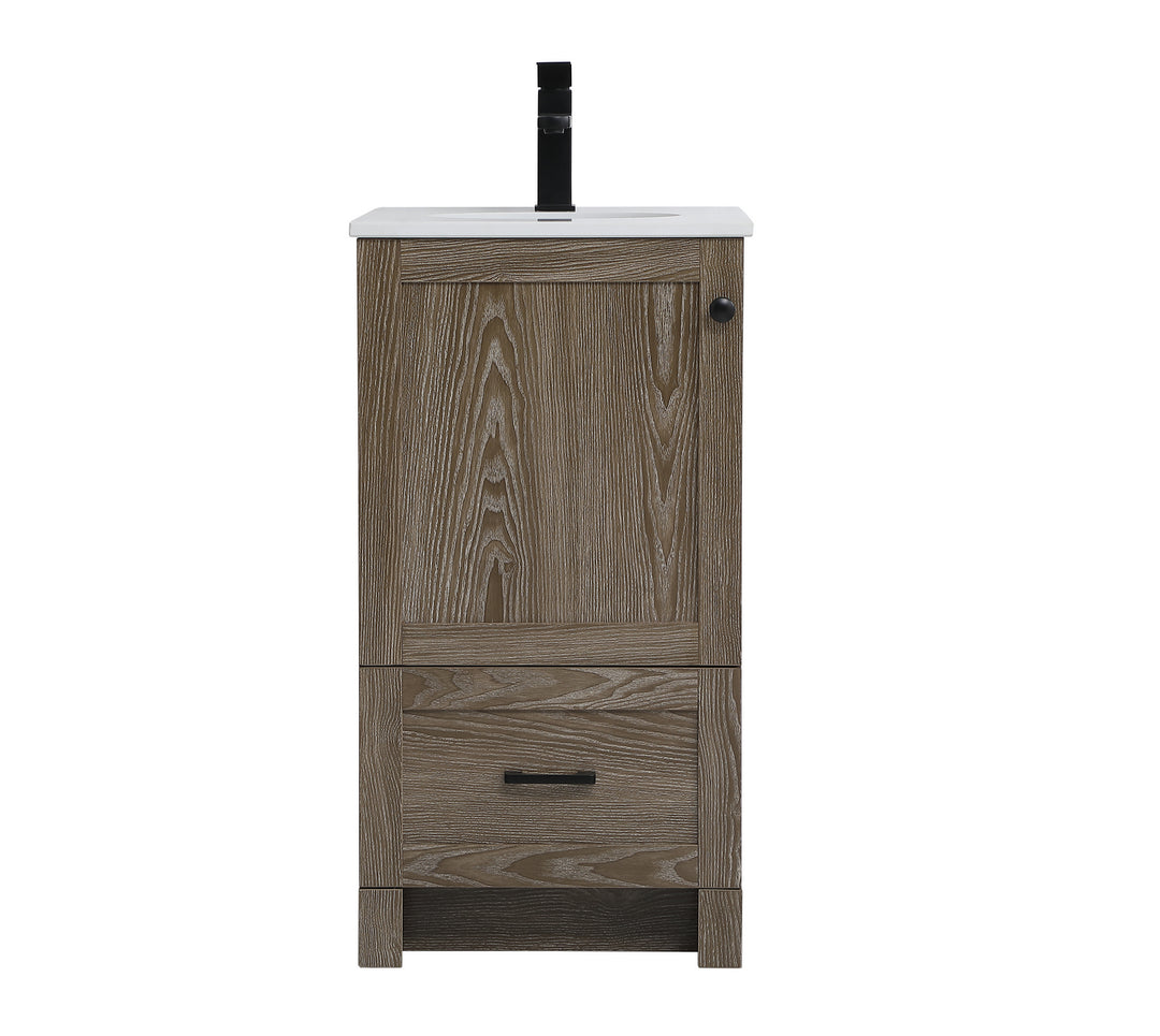 Elegant Lighting VF2818WO  Soma Plumbing Weathered Oak