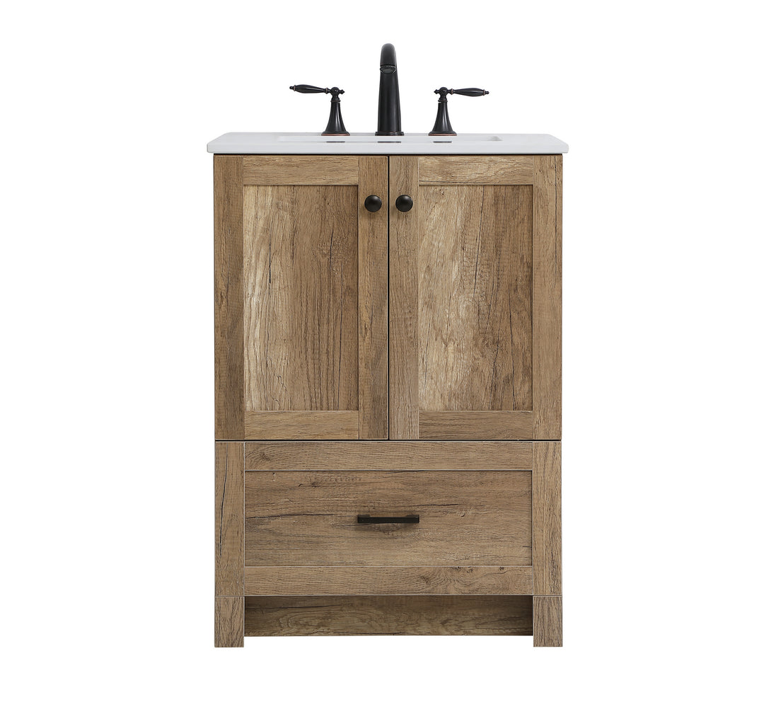 Elegant Lighting VF2824NT  Soma Plumbing Natural Oak