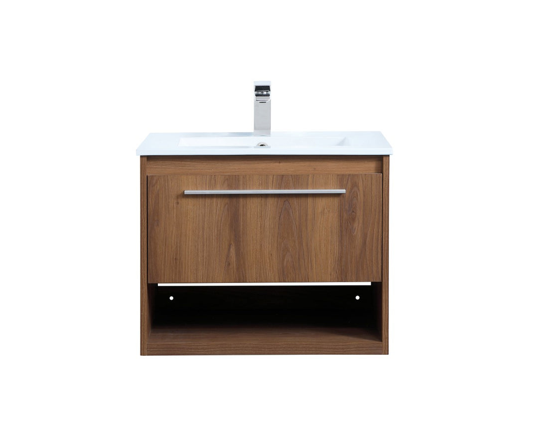 Elegant Lighting VF43024WB Modern Kasper Plumbing Walnut Brown