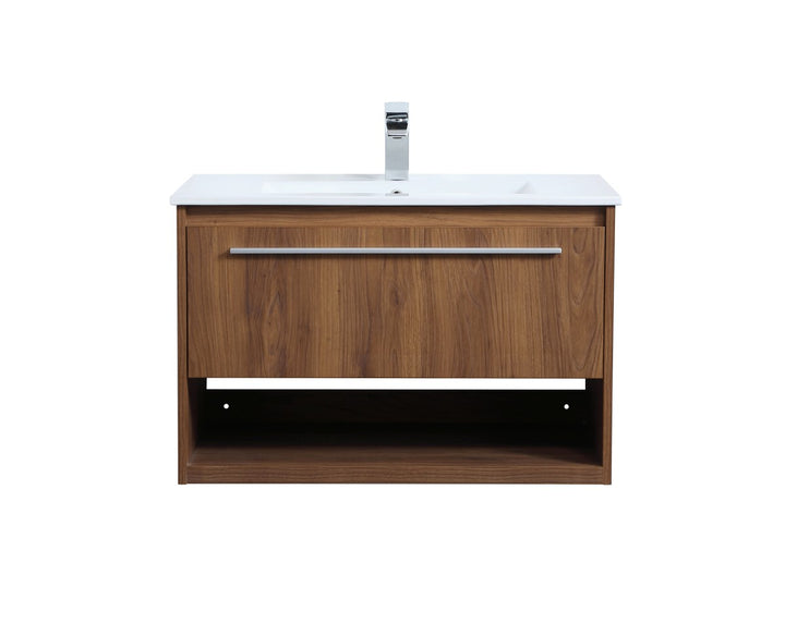 Elegant Lighting VF43030WB Modern Kasper Plumbing Walnut Brown