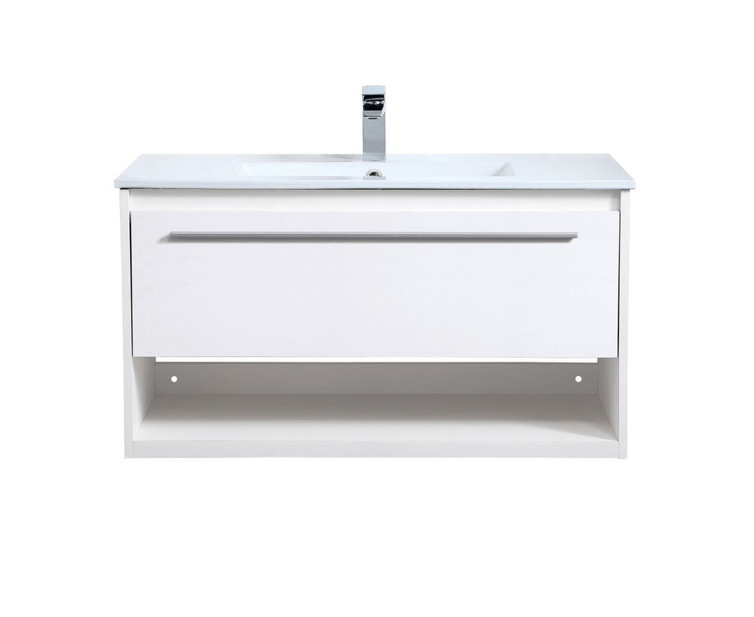 Elegant Lighting VF43036WH Modern Kasper Plumbing White