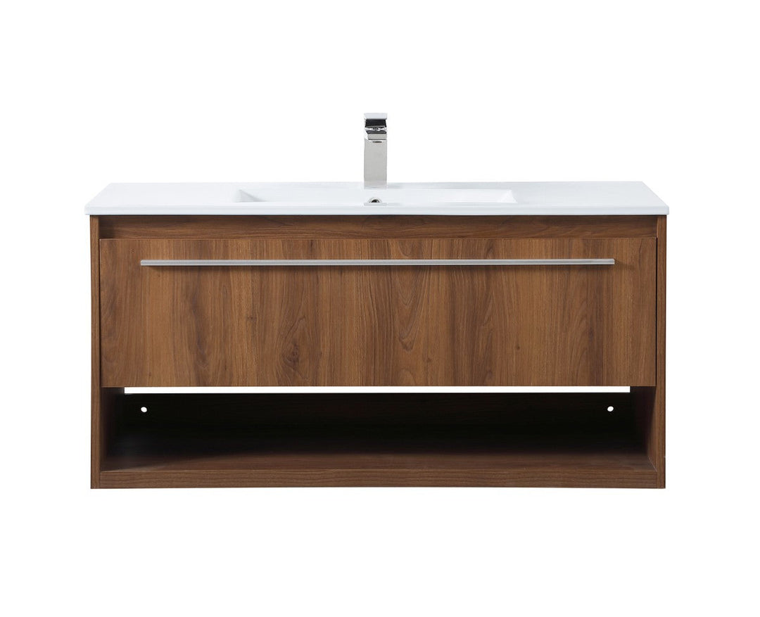 Elegant Lighting VF43040WB Modern Kasper Plumbing Walnut Brown