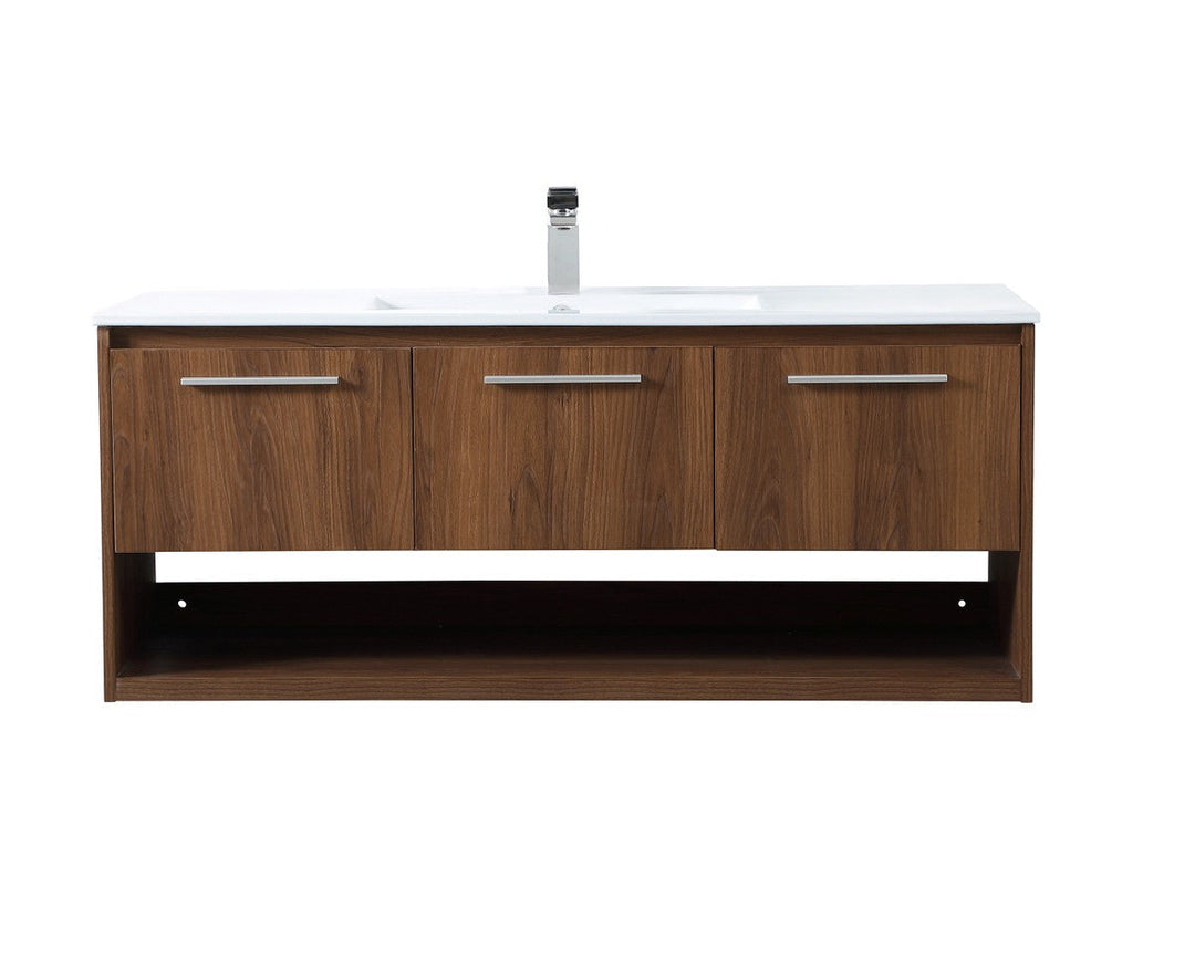 Elegant Lighting VF43048WB Modern Kasper Plumbing Walnut Brown