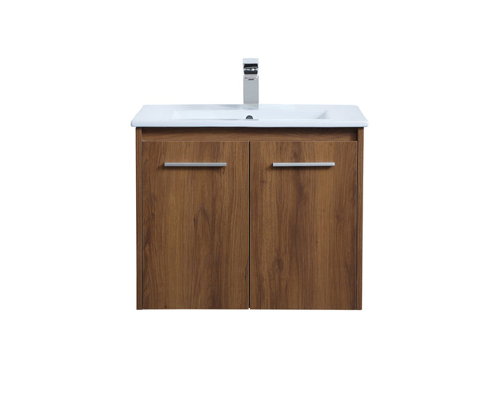 Elegant Lighting VF44024WB Modern Rasina Plumbing Walnut Brown