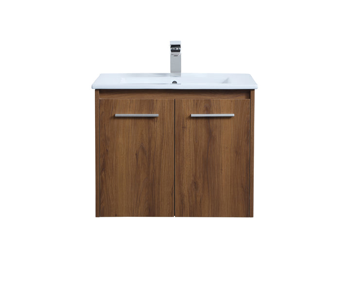 Elegant Lighting VF44024WB Modern Rasina Plumbing Walnut Brown