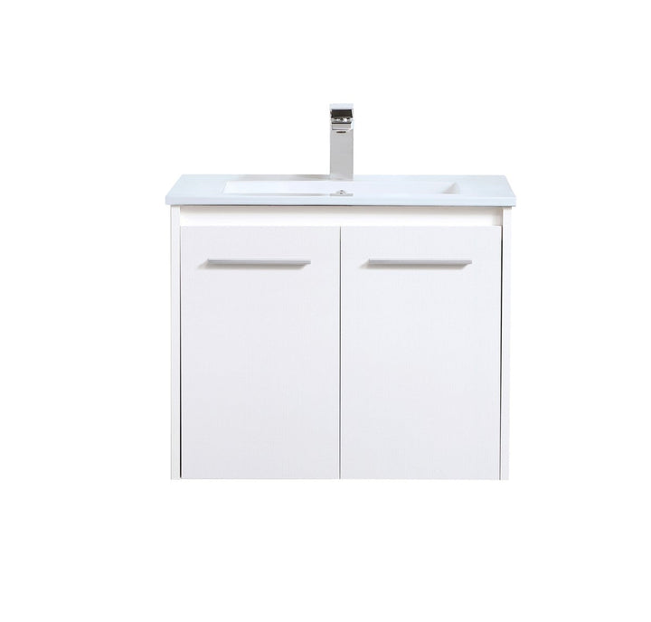 Elegant Lighting VF44024WH Modern Rasina Plumbing White