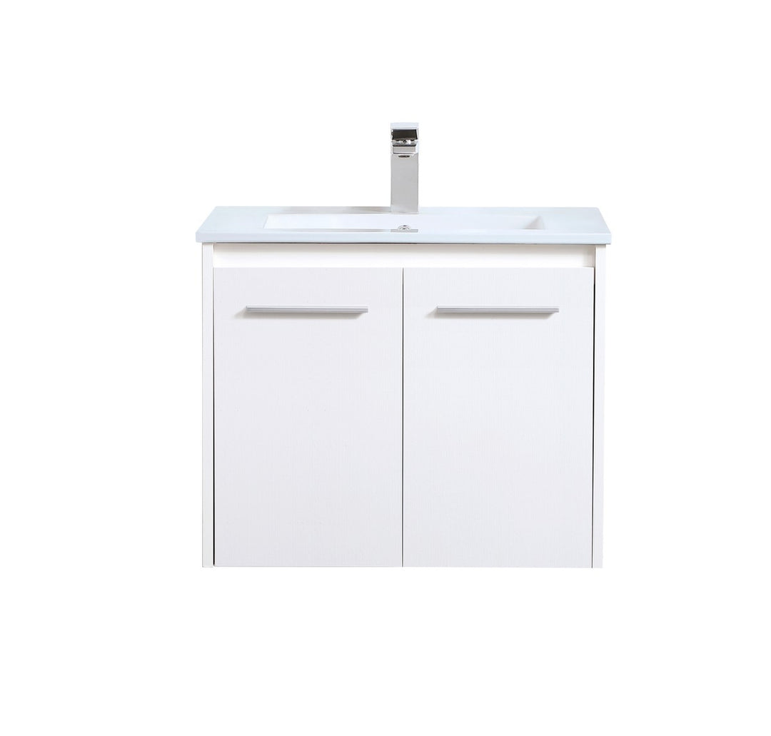 Elegant Lighting VF44024WH Modern Rasina Plumbing White