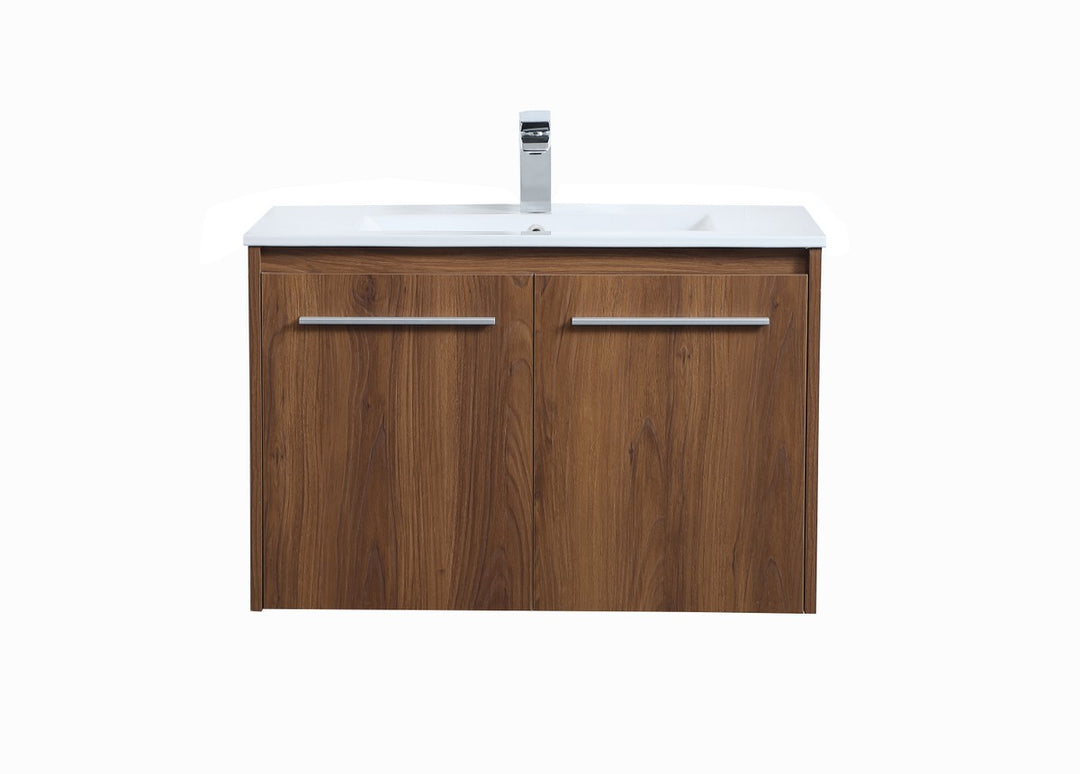 Elegant Lighting VF44030WB Modern Rasina Plumbing Walnut Brown