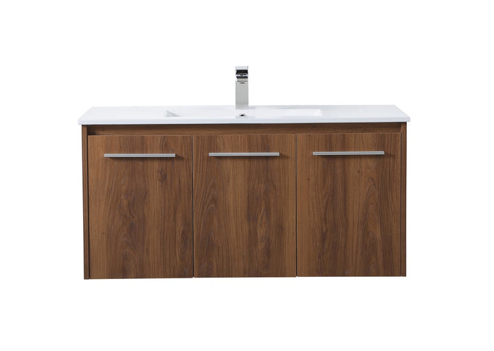 Elegant Lighting VF44040WB Modern Rasina Plumbing Walnut Brown