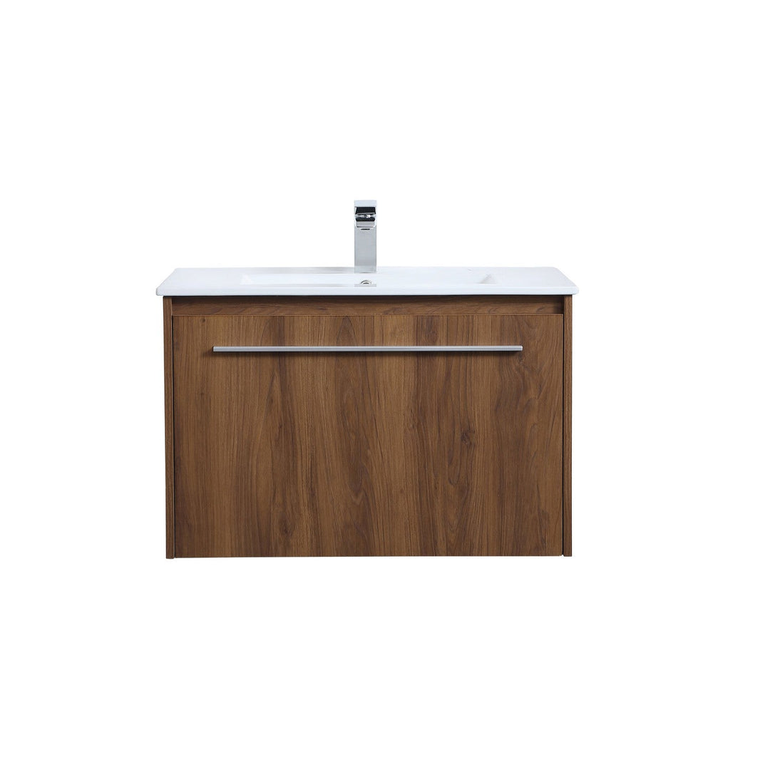 Elegant Lighting VF45030WB Modern Tessa Plumbing Walnut Brown