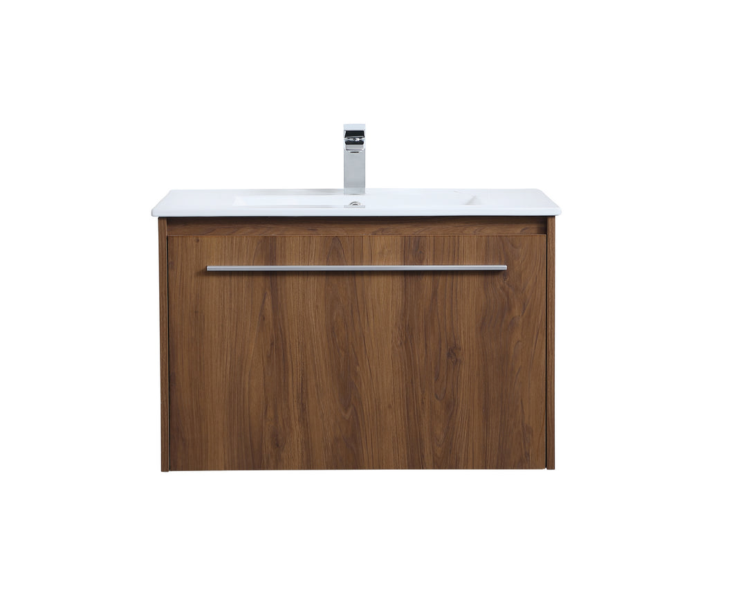 Elegant Lighting VF45030WB Modern Tessa Plumbing Walnut Brown