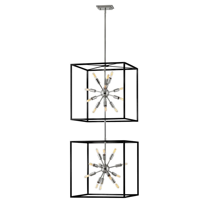 Hinkley Aros 46316BLK-PN Pendant Light - Black with Polished Nickel accents