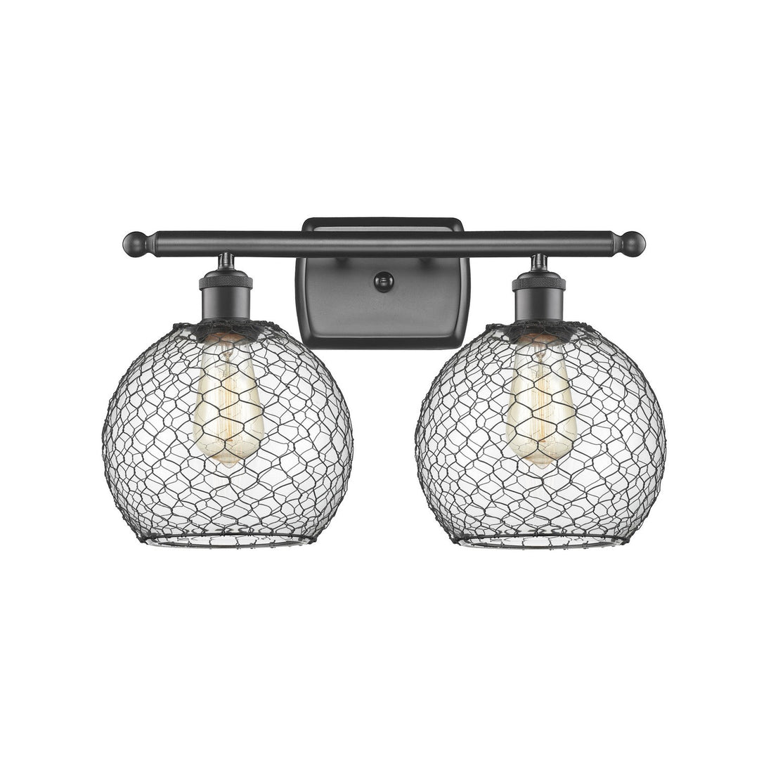 Innovations Ballston 516-2W-OB-G122-8CBK Bath Vanity Light 16 in. wide - Oil Rubbed Bronze