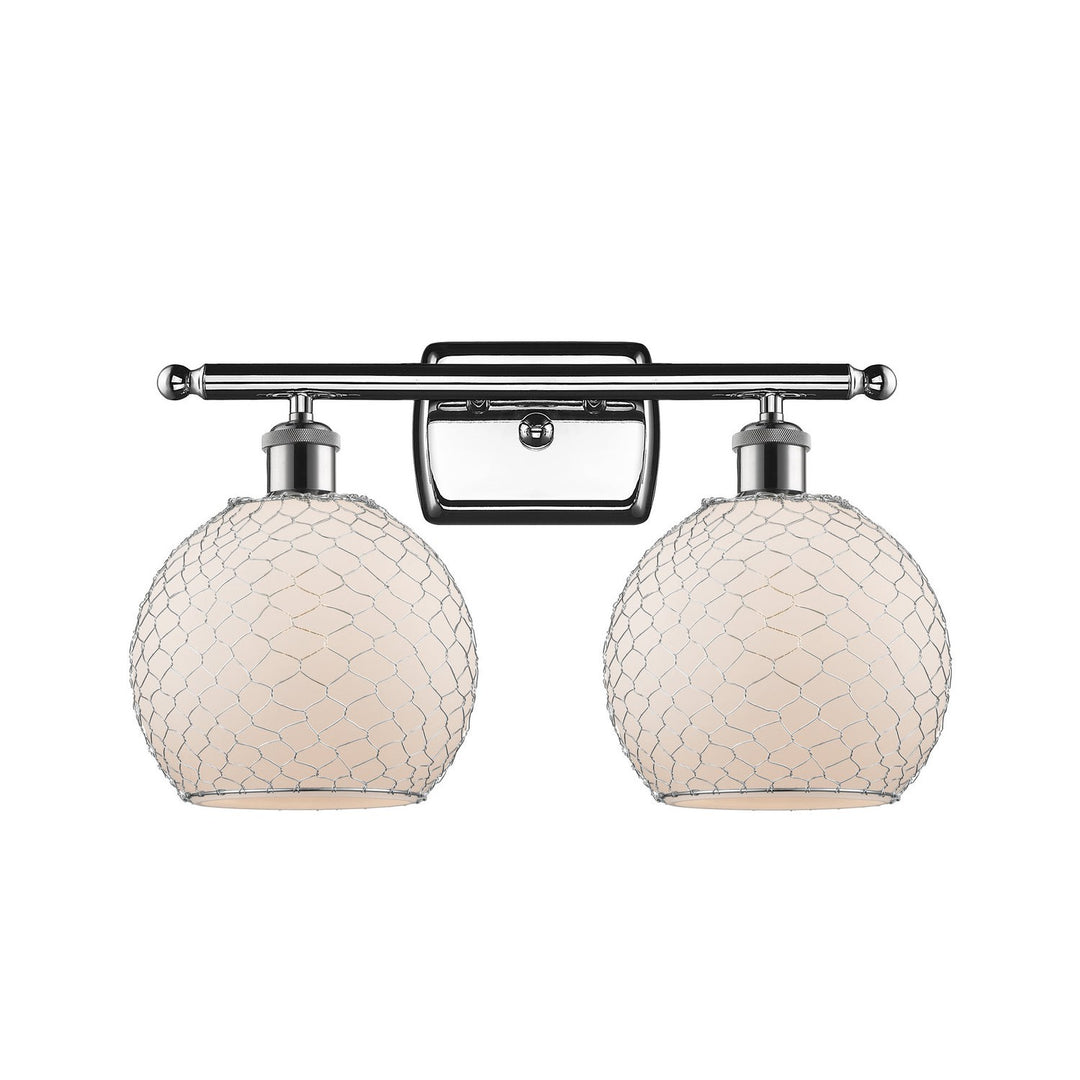 Innovations Ballston 516-2W-PC-G121-8CSN Bath Vanity Light 16 in. wide - Polished Chrome