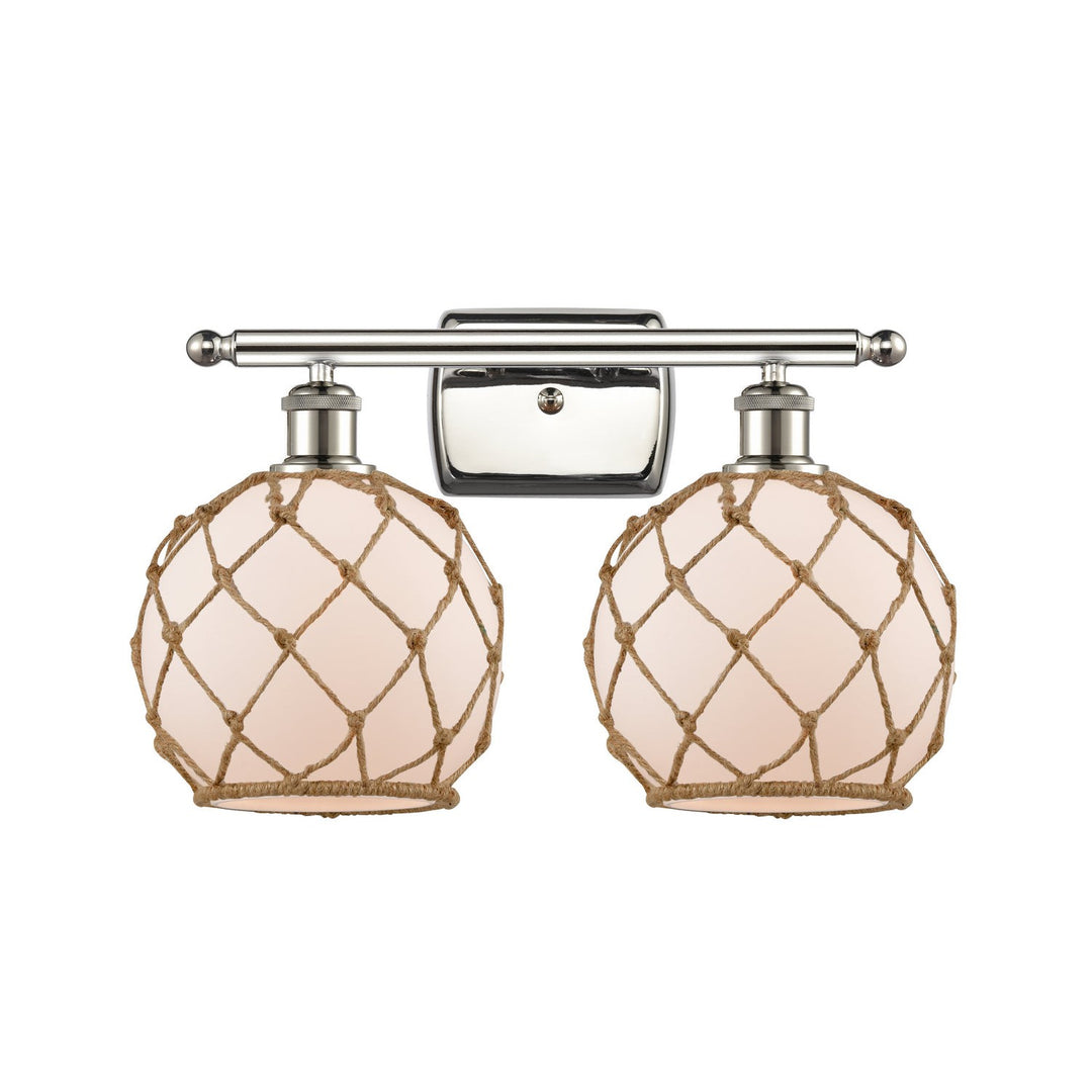 Innovations Ballston 516-2W-PN-G121-8RB Bath Vanity Light 16 in. wide - Polished Nickel