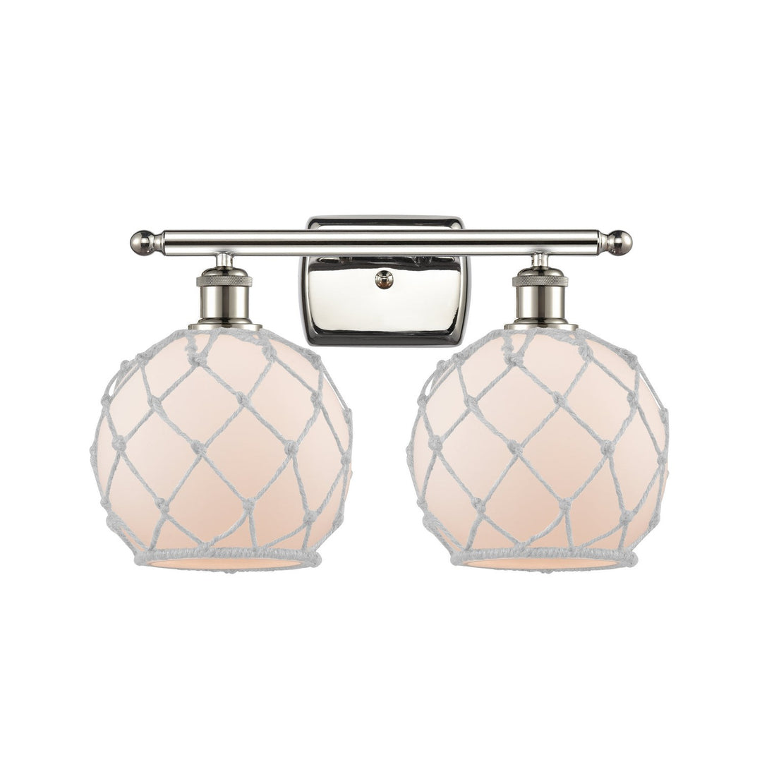 Innovations Ballston 516-2W-PN-G121-8RW Bath Vanity Light 16 in. wide - Polished Nickel