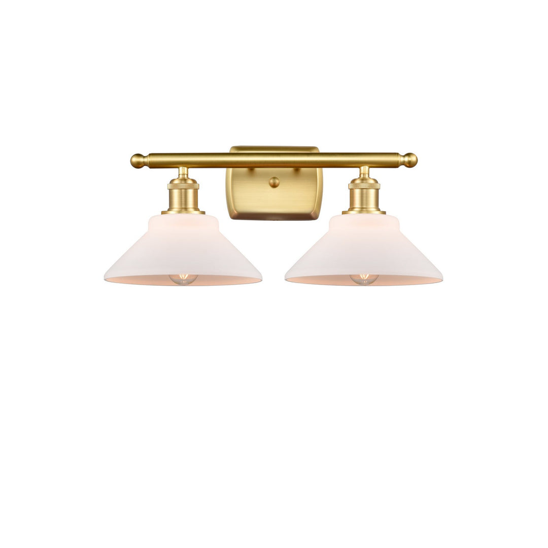 Innovations Ballston 516-2W-SG-G131 Bath Vanity Light 18 in. wide - Satin Gold