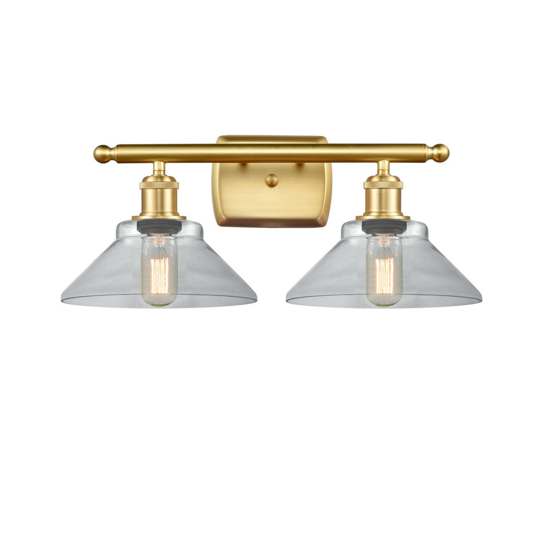 Innovations Ballston 516-2W-SG-G132 Bath Vanity Light 18 in. wide - Satin Gold