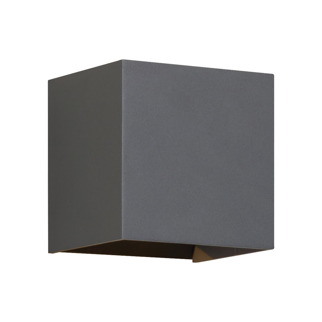 Visual Comfort Modern 700OWVEX9404HUNV Vex One Light Outdoor Wall Mount Outdoor Gray