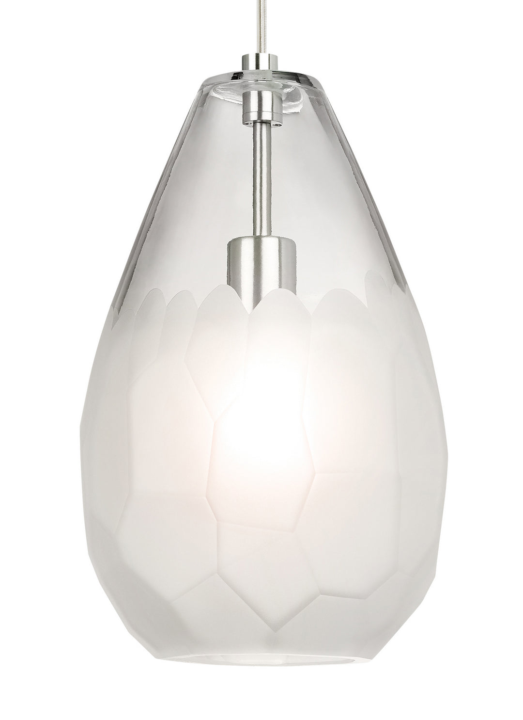 Visual Comfort Modern Briolette 700TDBRLGFS Pendant Light - Satin Nickel