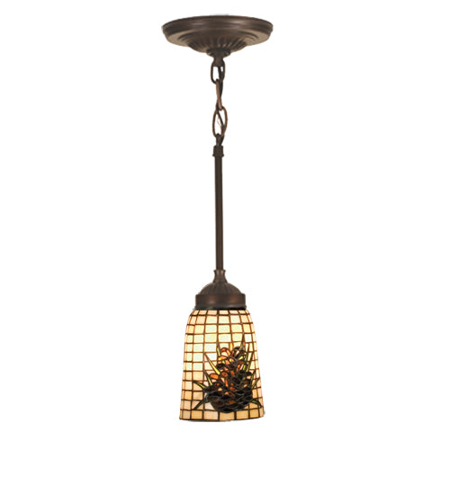 Meyda Tiffany Pine Barons 104974 Pendant Light - Mahogany Bronze