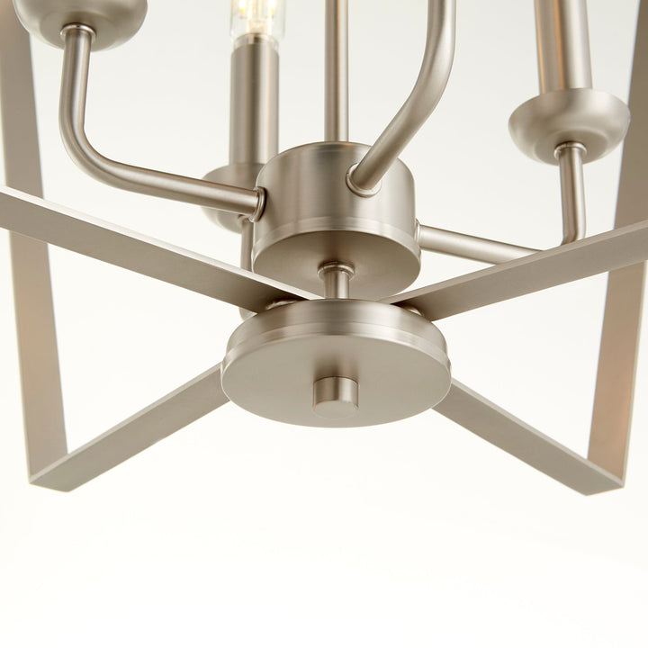 Quorum 4LT Entry Series 894-4-65 Pendant Light - Satin Nickel