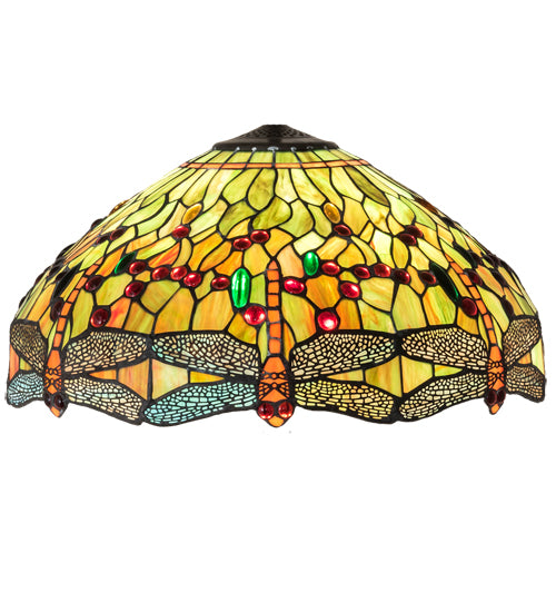 Meyda Tiffany Lighting 10501 Tiffany Hanginghead Dragonfly Shade Lamp Shade Multicolored