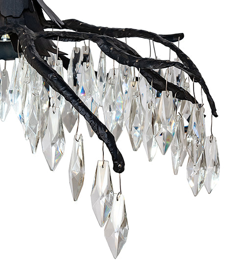 Meyda Tiffany Winter At Stillwater 105212 Pendant Light - Wrought Iron, Hand Wrought Iron