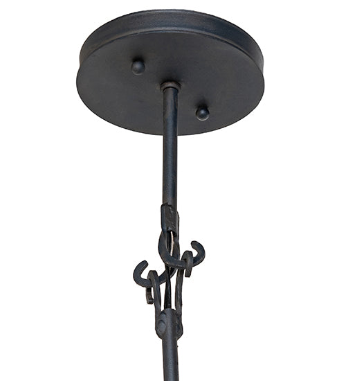 Meyda Tiffany Winter At Stillwater 105212 Pendant Light - Wrought Iron, Hand Wrought Iron