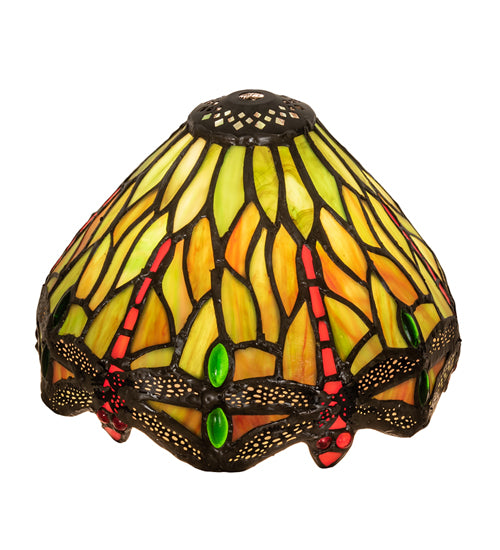 Meyda Tiffany Lighting 10521 Tiffany Hanginghead Dragonfly Shade Lamp Shade Multicolored