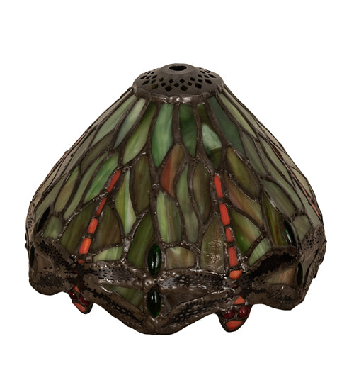 Meyda Tiffany Lighting 10521 Tiffany Hanginghead Dragonfly Shade Lamp Shade Multicolored