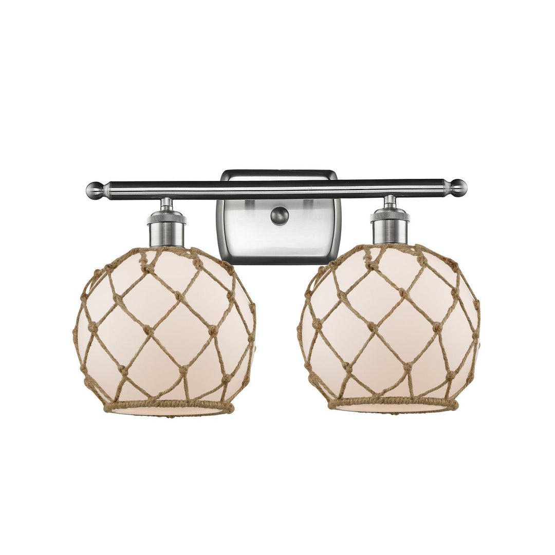 Innovations Ballston 516-2W-SN-G121-8RB Bath Vanity Light 16 in. wide - Brushed Satin Nickel