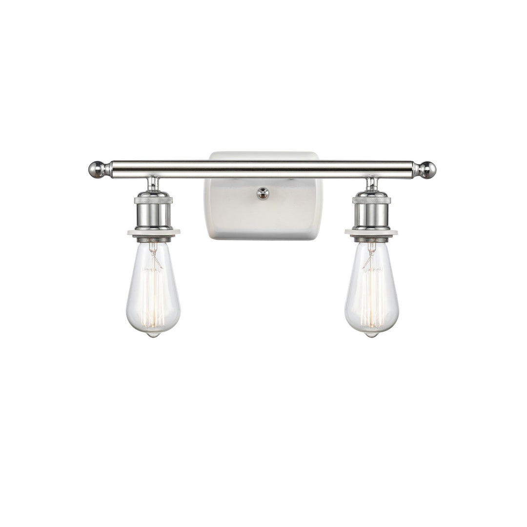 Innovations Ballston 516-2W-WPC Bath Vanity Light 16 in. wide - White and Polished Chrome