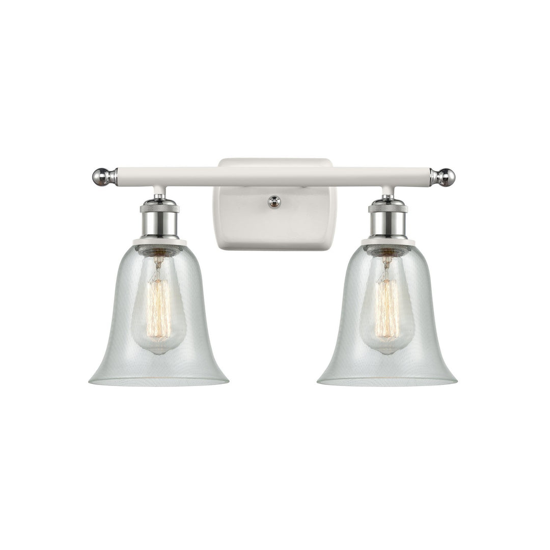 Innovations Ballston 516-2W-WPC-G2812 Bath Vanity Light 16 in. wide - White and Polished Chrome