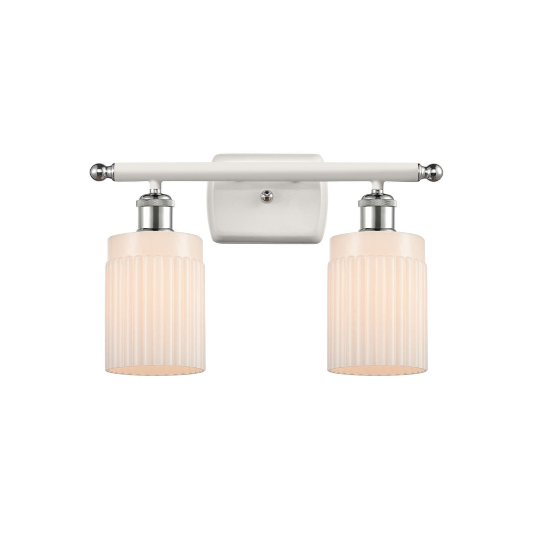 Innovations Ballston 516-2W-WPC-G341 Bath Vanity Light 16 in. wide - White and Polished Chrome