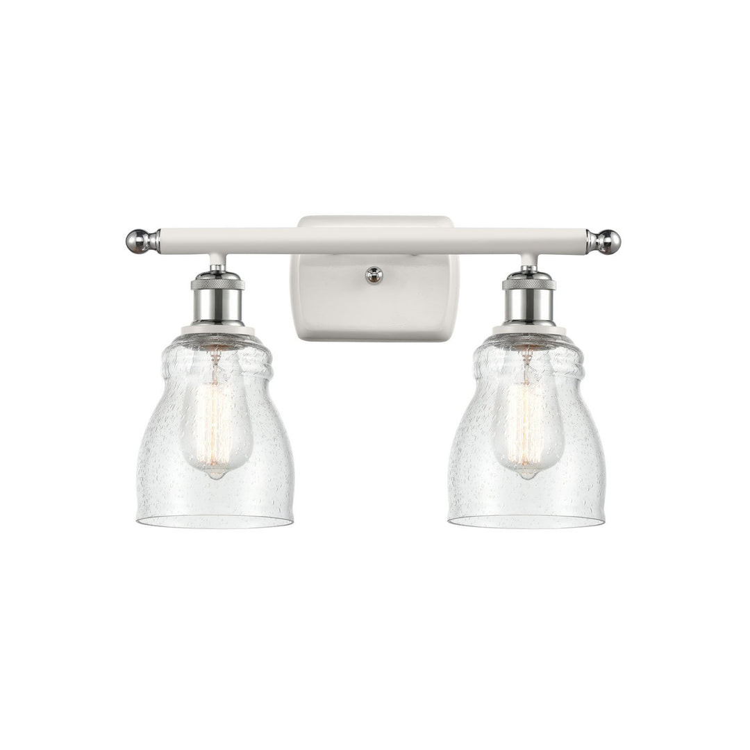 Innovations Ballston 516-2W-WPC-G394 Bath Vanity Light 16 in. wide - White and Polished Chrome